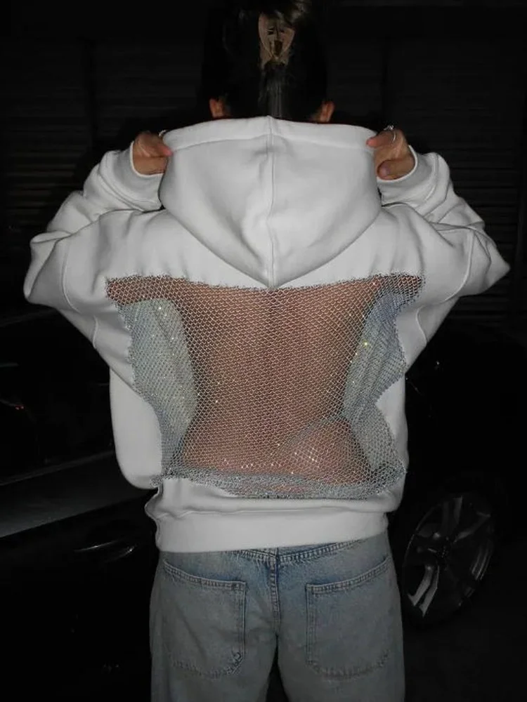 Street Fashion Sexy Backless Hollow out Hoodie Women's Loose Fit Long Sleeve Sweatshirt Casual Daily Wear Plastic Fabric
Street Fashion Sexy Backless Hollow out Hoodie Women's Loose Fit Long Sleeve Sweatshirt Casual Daily Wear Plastic Fabric