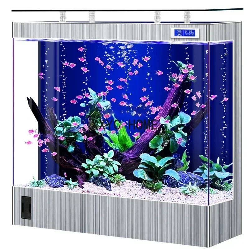 Fish Tank Living Room Ecological Change Water Super White Glass Household Light Luxury Fish Globe Aquarium
Fish Tank Living Room Ecological Change Water Super White Glass Household Light Luxury Fish Globe Aquarium