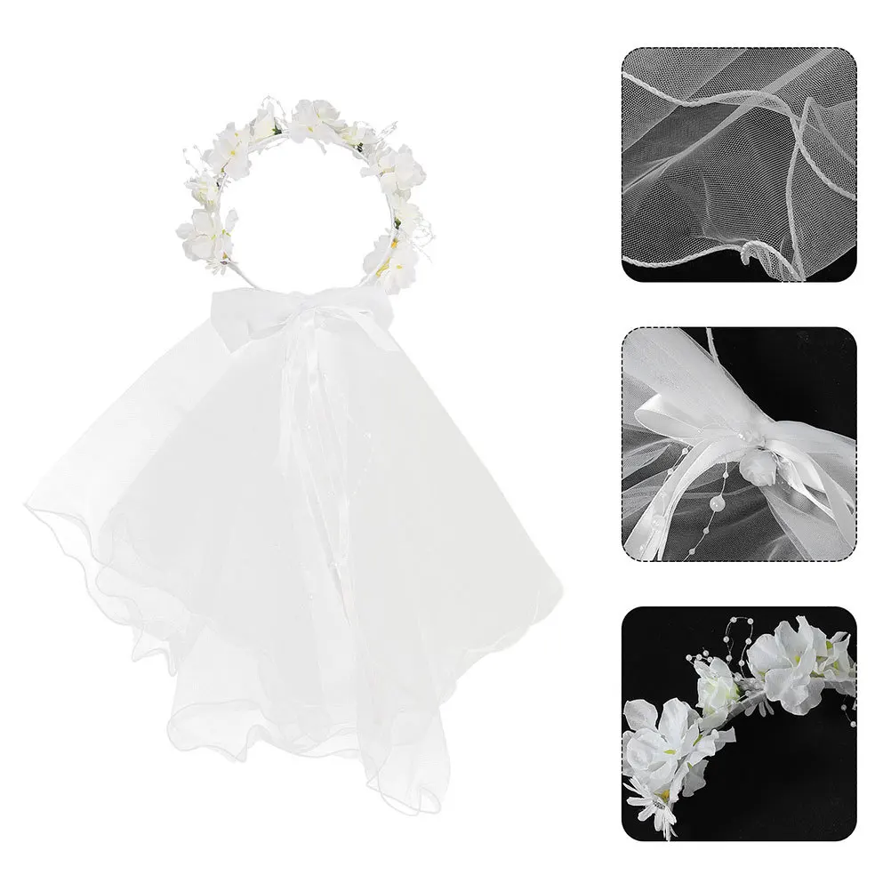 2Pcs Bridal Veil Princess Bowknot Headband Flower Crown Wedding Accessories Lightweight Mesh Bridal Hairpiece Bride Headband
2Pcs Bridal Veil Princess Bowknot Headband Flower Crown Wedding Accessories Lightweight Mesh Bridal Hairpiece Bride Headband