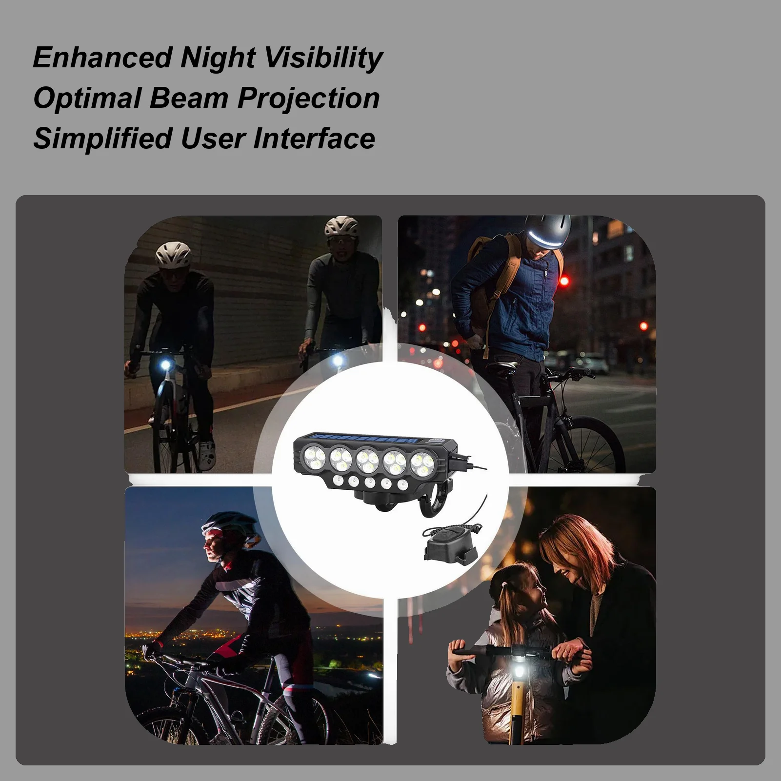 Bike Headlight Rechargeable Solar Front Lights Mountain Bike Headlight USB Rechargeable Lamp Cycling Accessories For Men Women
Bike Headlight Rechargeable Solar Front Lights Mountain Bike Headlight USB Rechargeable Lamp Cycling Accessories For Men Women