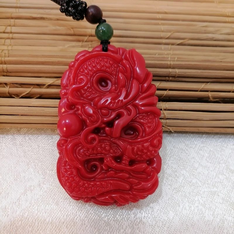 Natural Red Hand Carved Dragon Jade Pendant Fashion Boutique Jewelry Men's and Women's Zodiac Necklace Gift Accessories
Natural Red Hand Carved Dragon Jade Pendant Fashion Boutique Jewelry Men's and Women's Zodiac Necklace Gift Accessories