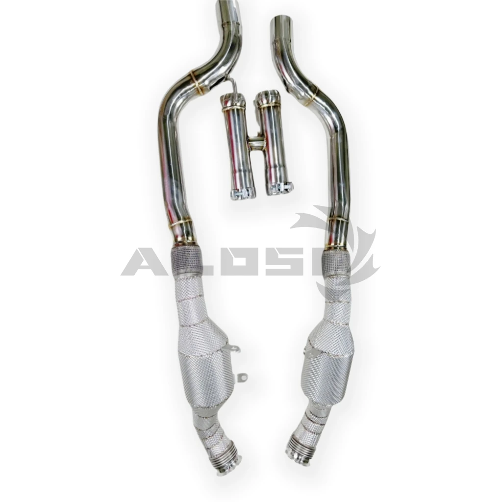 For Mercedes Benz S65 AMG W222 6.0T 2015-2019 stainless steel head section high-performance Exhaust downpipe with insulation
For Mercedes Benz S65 AMG W222 6.0T 2015-2019 stainless steel head section high-performance Exhaust downpipe with insulation