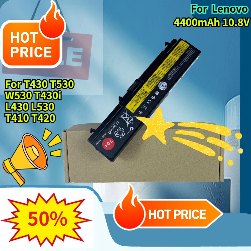 Compatible with T430 T530 W530 T430i L430 L530 T410 T420 laptop 6-cell battery
Compatible with T430 T530 W530 T430i L430 L530 T410 T420 laptop 6-cell battery