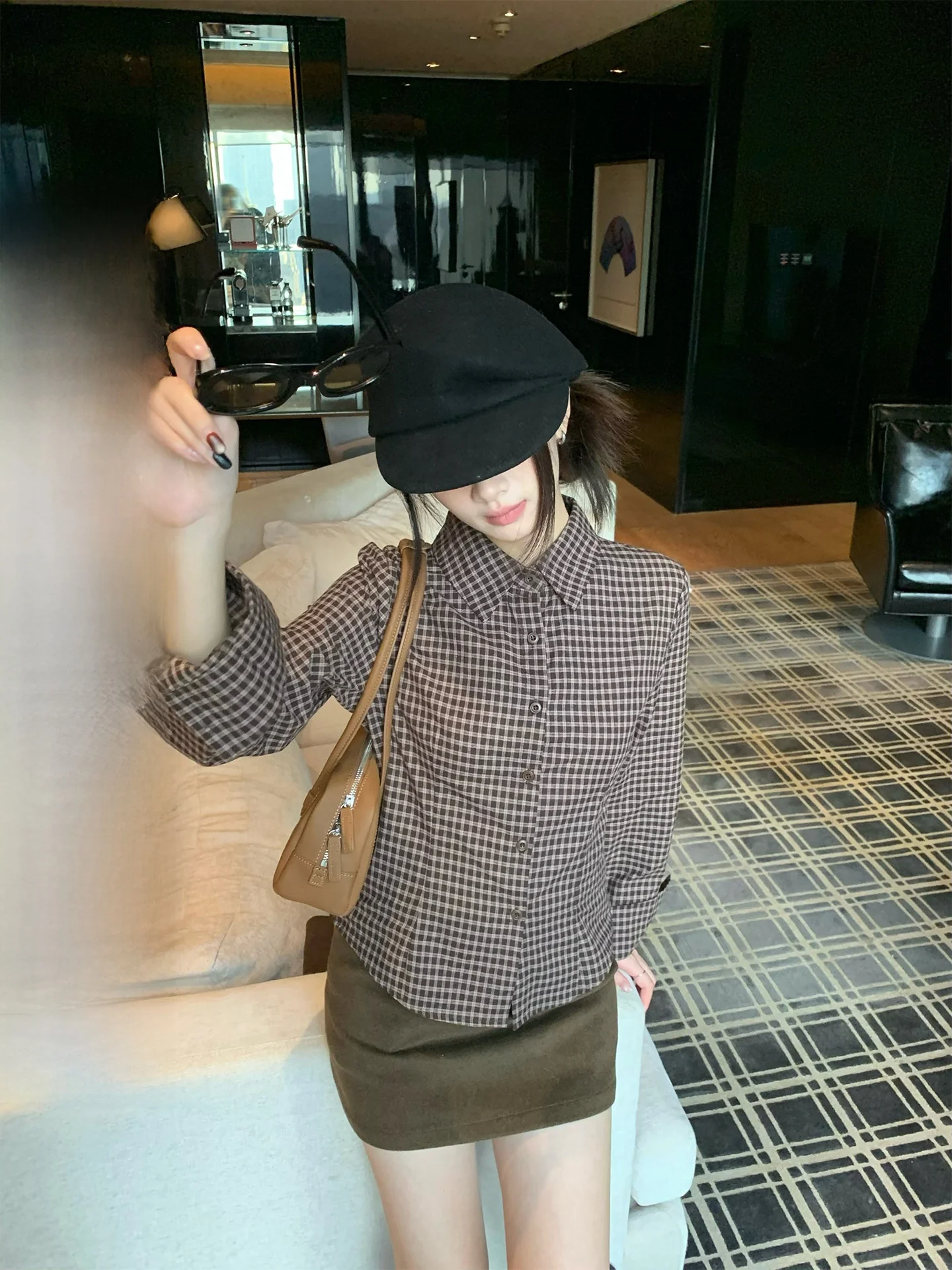 Elegant Style Women's Plaid Long Sleeve Shirt Slim Fit Cotton Spring Summer Autumn Fashion Korean Style Outerwear Sweet Style
Elegant Style Women's Plaid Long Sleeve Shirt Slim Fit Cotton Spring Summer Autumn Fashion Korean Style Outerwear Sweet Style
