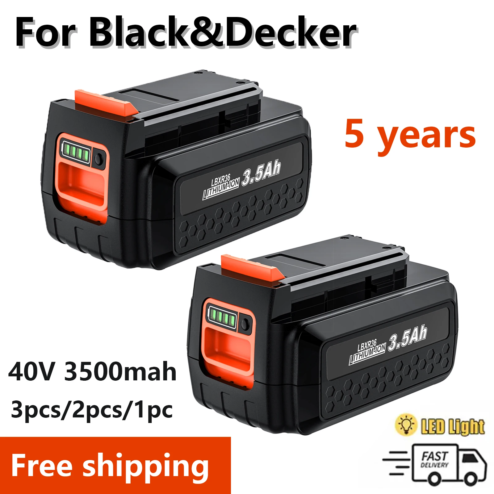 LBXR36 For Black & Decker 36v/40V 3500mAh Li-ion Rechargeable Power Tool Battery LBXR36 BL2036 LBX2040 LST136 LST420 LST220 L50
LBXR36 For Black & Decker 36v/40V 3500mAh Li-ion Rechargeable Power Tool Battery LBXR36 BL2036 LBX2040 LST136 LST420 LST220 L50