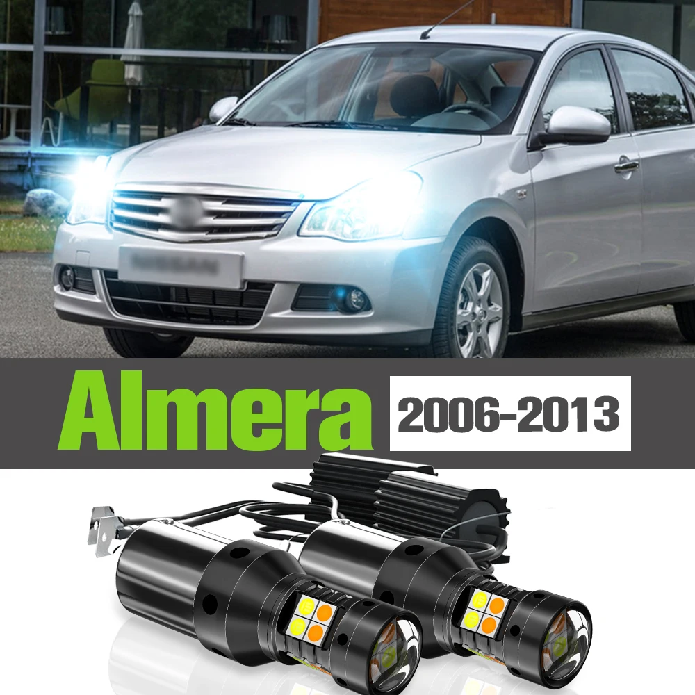 2x LED Dual Mode Turn Signal+Daytime Running Light DRL Accessories Lamp For Nissan Almera 2006-2013 2008 2009 2010 2011 2012
2x LED Dual Mode Turn Signal+Daytime Running Light DRL Accessories Lamp For Nissan Almera 2006-2013 2008 2009 2010 2011 2012