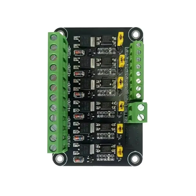 JABS-Field-Effect Transistor MOS Module 6 Channels Microcontroller PLC Amplifier Opcoupler Isolation/MOS Driver Board