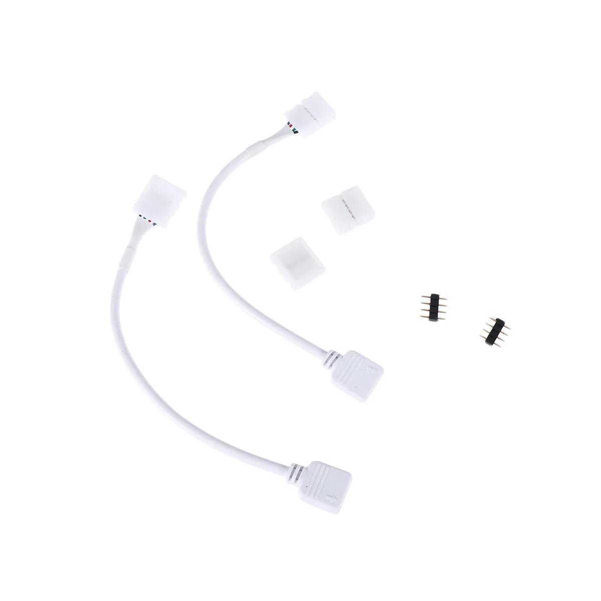 2pcs Pin Connector For Led Strip Cable Extension No Weld Required, Connect Pin Header Female Kit With Buckles White
2pcs Pin Connector For Led Strip Cable Extension No Weld Required, Connect Pin Header Female Kit With Buckles White