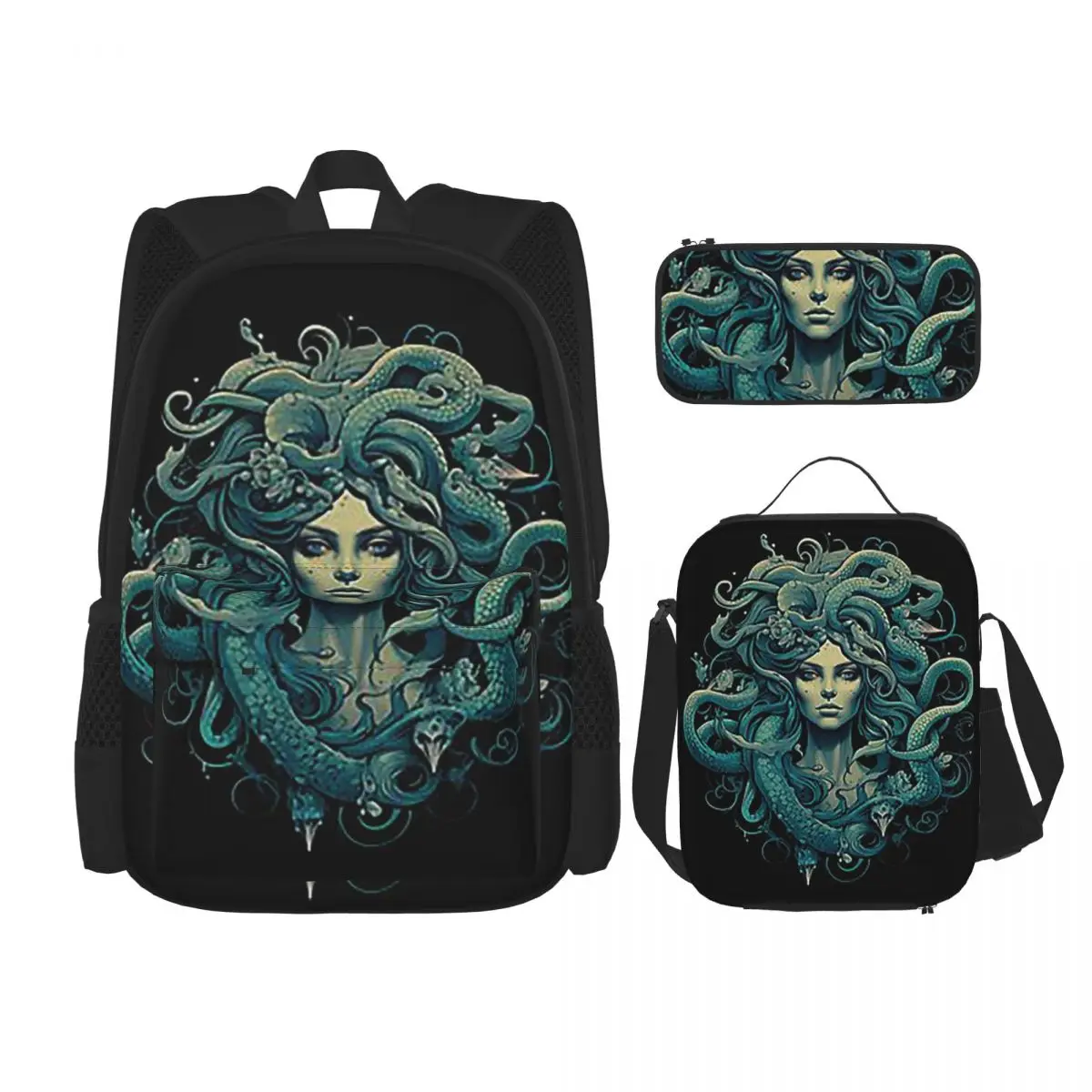 Ancient Greece Medusa Gorgon Vintage Style Backpacks Children School Bags Kids Rucksack Lunch Bag Pen Bag Three-Piece Set
Ancient Greece Medusa Gorgon Vintage Style Backpacks Children School Bags Kids Rucksack Lunch Bag Pen Bag Three-Piece Set