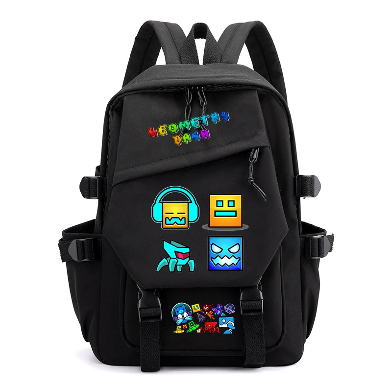 New School Bag with Angry Geometry Dash Printed Junior High School Backpack Large Capacity Primary School Backpack for Boy Girl
New School Bag with Angry Geometry Dash Printed Junior High School Backpack Large Capacity Primary School Backpack for Boy Girl