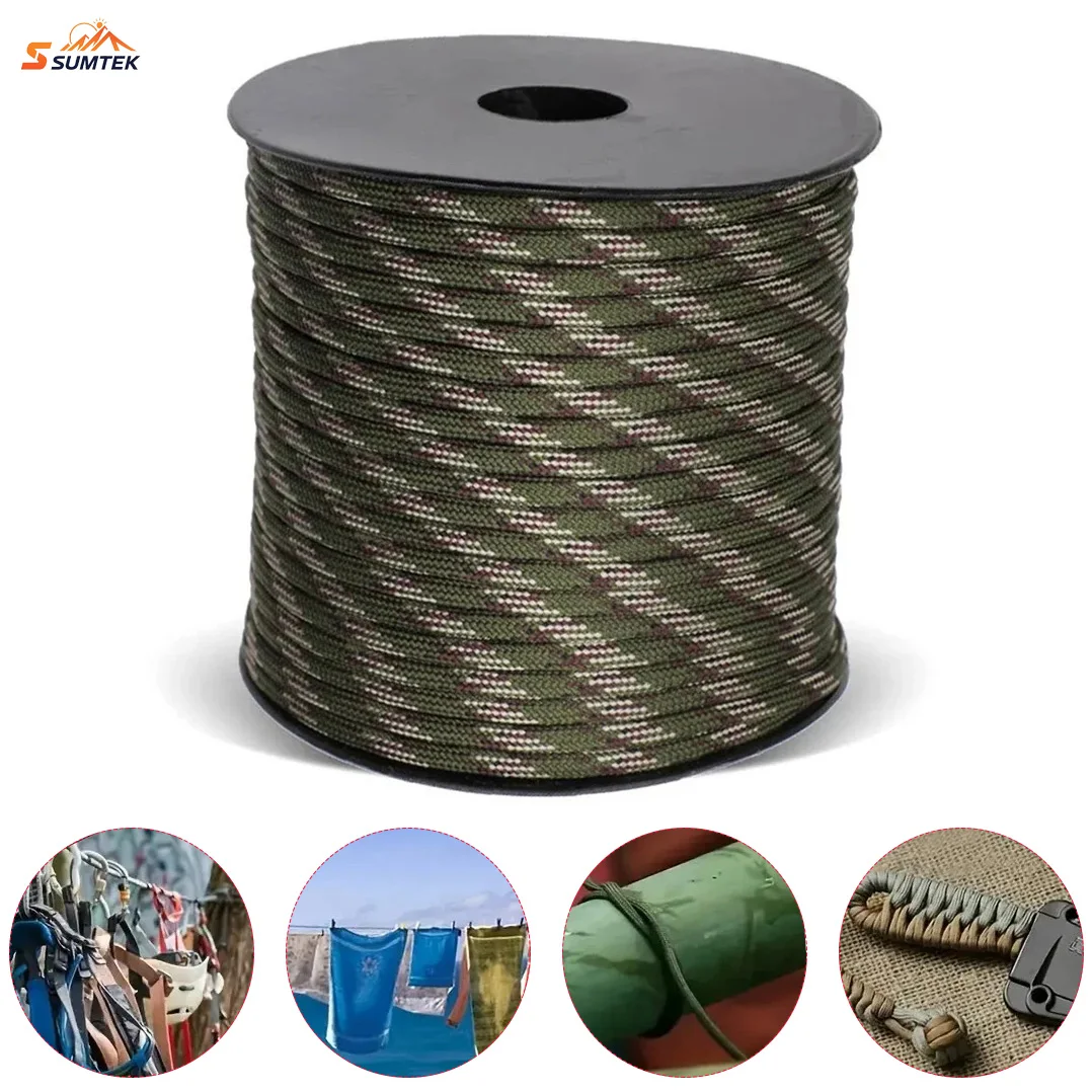 50m Durable 9-Core Nylon Rope Multifunctional Outdoor Lanyard for Emergency Survival,Tent Canopy Clothslie Hike Fish Camp
50m Durable 9-Core Nylon Rope Multifunctional Outdoor Lanyard for Emergency Survival,Tent Canopy Clothslie Hike Fish Camp
