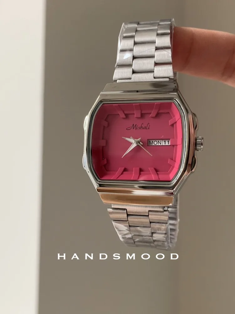 Stainless Steel Women's Watch Exquisite Square Quartz Watch Calendar Waterproof Bracelet Fashion Elegant Women's Watch
Stainless Steel Women's Watch Exquisite Square Quartz Watch Calendar Waterproof Bracelet Fashion Elegant Women's Watch