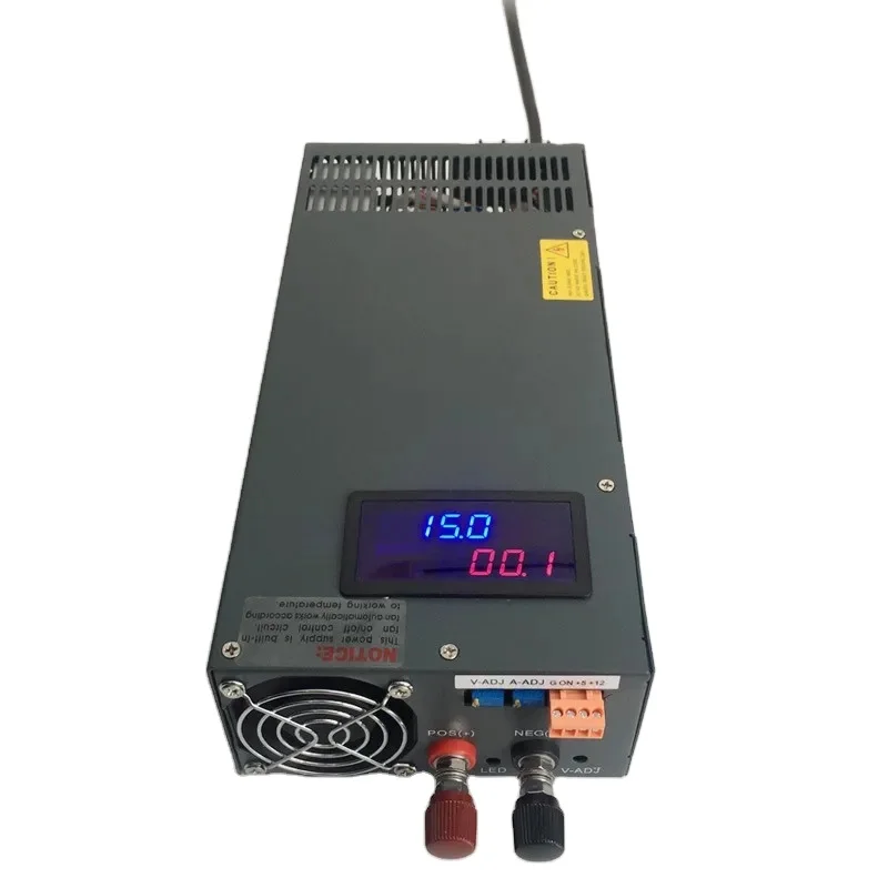 1500W switching power supply with display 0-24v 36V 48V 60V 70V 80V 90V 110 220V 300V 350v Adjustable DC voltage and current
1500W switching power supply with display 0-24v 36V 48V 60V 70V 80V 90V 110 220V 300V 350v Adjustable DC voltage and current