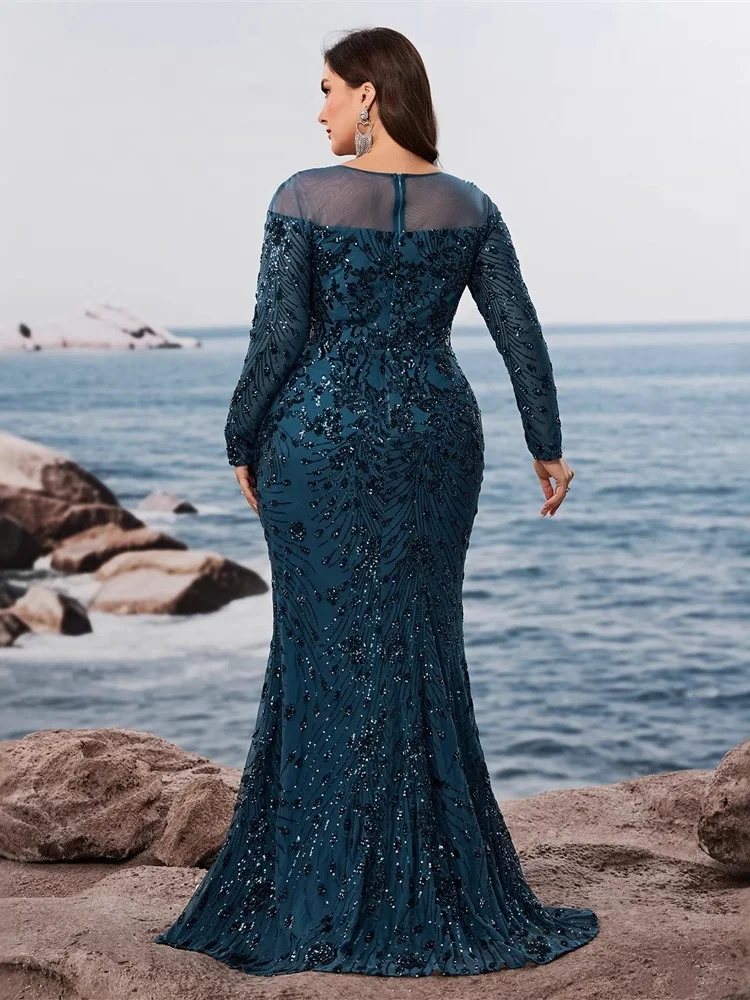 Ele round Ne Large Size Me Sequin Splice Long Sve Formal Dinner Ball Gown Par Dr Low Waist Silk Fabric
Ele round Ne Large Size Me Sequin Splice Long Sve Formal Dinner Ball Gown Par Dr Low Waist Silk Fabric