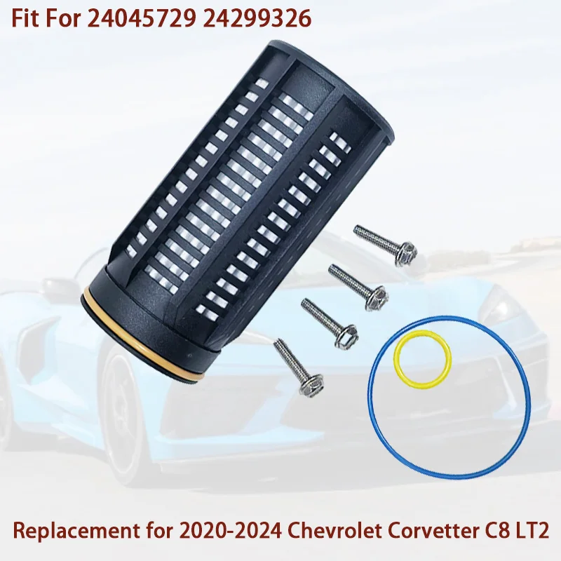24045729 24299326 Automatic Transmission Fluid Filter Kit Compatible with Chevrolet Corvette C8 LT2 Stingray 2020-2024 2024 Z06
24045729 24299326 Automatic Transmission Fluid Filter Kit Compatible with Chevrolet Corvette C8 LT2 Stingray 2020-2024 2024 Z06