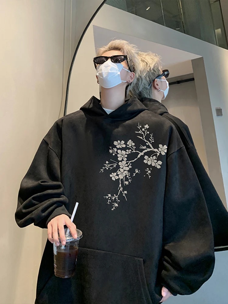 Heavyweight Hoodie Men's Autumn Casual Loose Fit Youth Faion oulder Drop Sweatirt Bla Loose Outerwear
Heavyweight Hoodie Men's Autumn Casual Loose Fit Youth Faion oulder Drop Sweatirt Bla Loose Outerwear