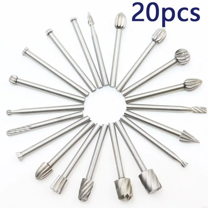 24BA 20PCS 3mm Shank HighSpeed Steel Rotary Burr Set Deburring Polishing Tools Bit for Dremel Accessories Rotary Burrs 39mm
24BA 20PCS 3mm Shank HighSpeed Steel Rotary Burr Set Deburring Polishing Tools Bit for Dremel Accessories Rotary Burrs 39mm