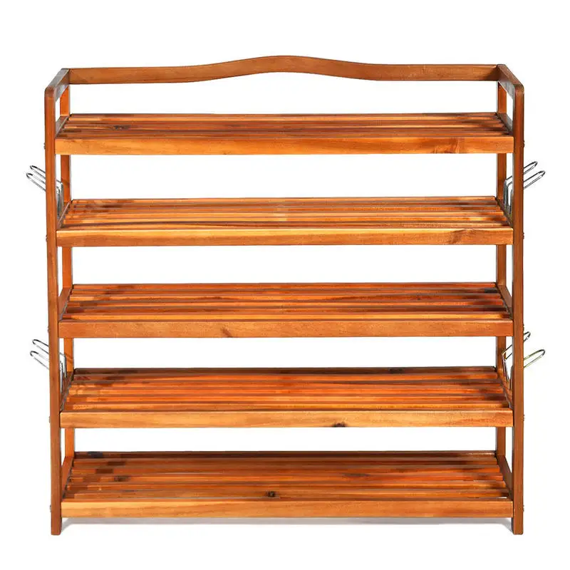 5-Tier Wood Large Shoe Rack Holds up 12-18 Pairs
5-Tier Wood Large Shoe Rack Holds up 12-18 Pairs