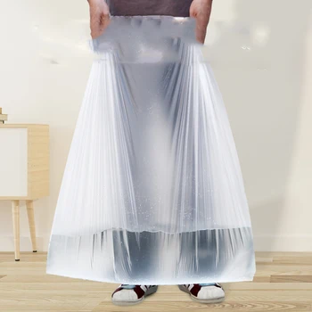 대용량 일회용 쓰레기 봉투, 두꺼운 보관 가방, 투명 재활용 통 라이너, 플라스틱 쓰레기 자루