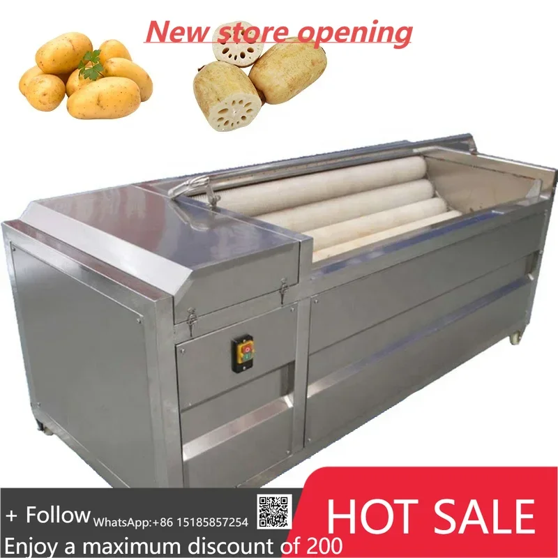 Electric Industry Potato Ginger Washing Machine Brush Roller Carrot Cassava Potato Turmeric Yam Washing Peeling Machine
Electric Industry Potato Ginger Washing Machine Brush Roller Carrot Cassava Potato Turmeric Yam Washing Peeling Machine