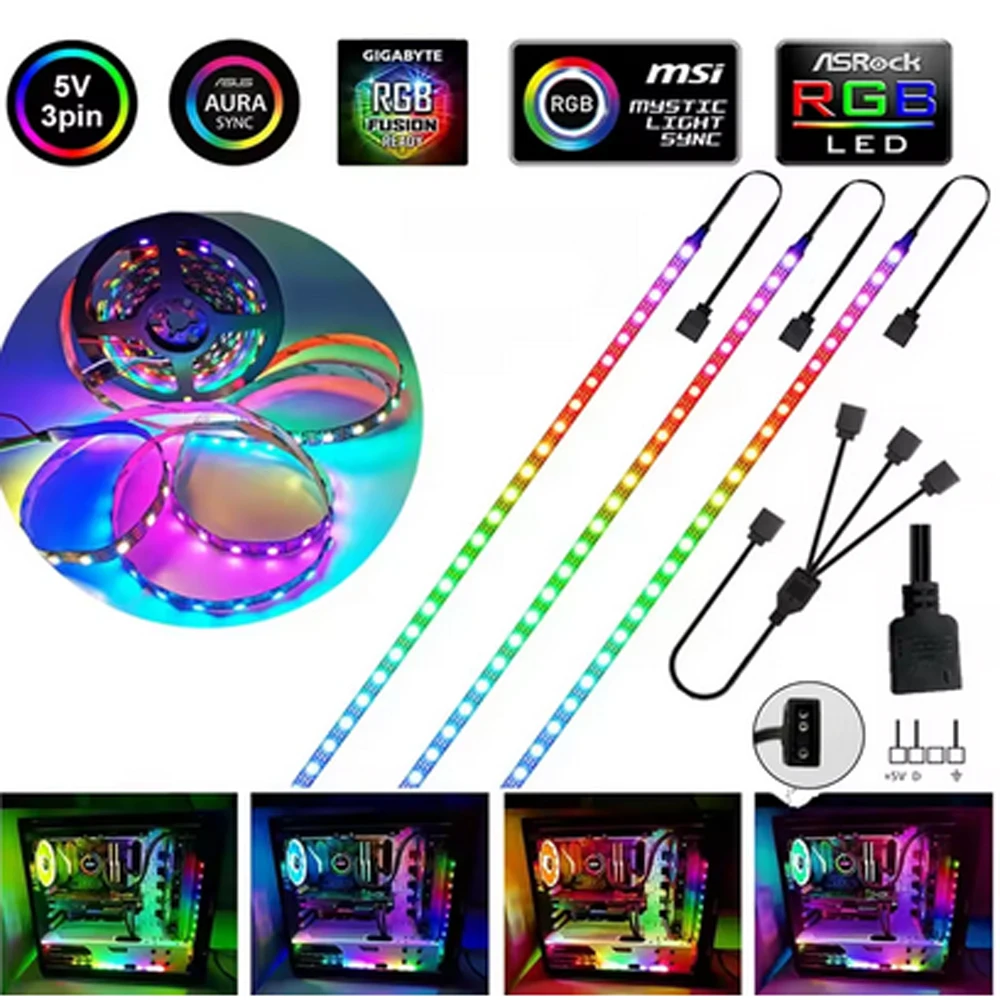WS2812B RGB светодиодные игровые фонари 5 В 3-контактный адресный светодиодный разъем ПК для ASUS AURA SYNC, MSI Mystic Light Sync, GIGABYTE
WS2812B RGB светодиодные игровые фонари 5 В 3-контактный адресный светодиодный разъем ПК для ASUS AURA SYNC, MSI Mystic Light Sync, GIGABYTE