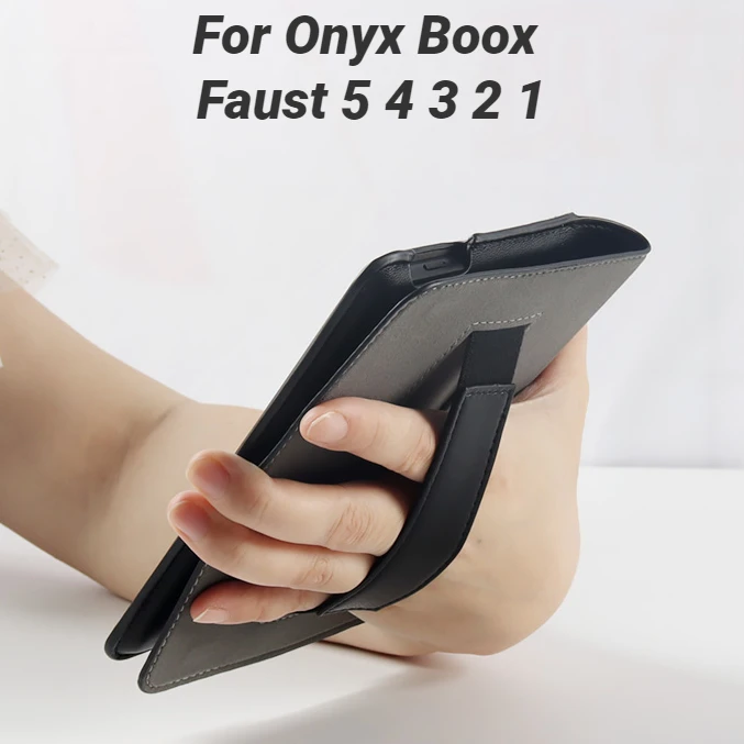 Folio PU Leather Book Cover for Onyx Boox Faust 5 4 3 2 Case 6" eBook Protector Funda with Hand Strap Magnetic Closure
Folio PU Leather Book Cover for Onyx Boox Faust 5 4 3 2 Case 6" eBook Protector Funda with Hand Strap Magnetic Closure