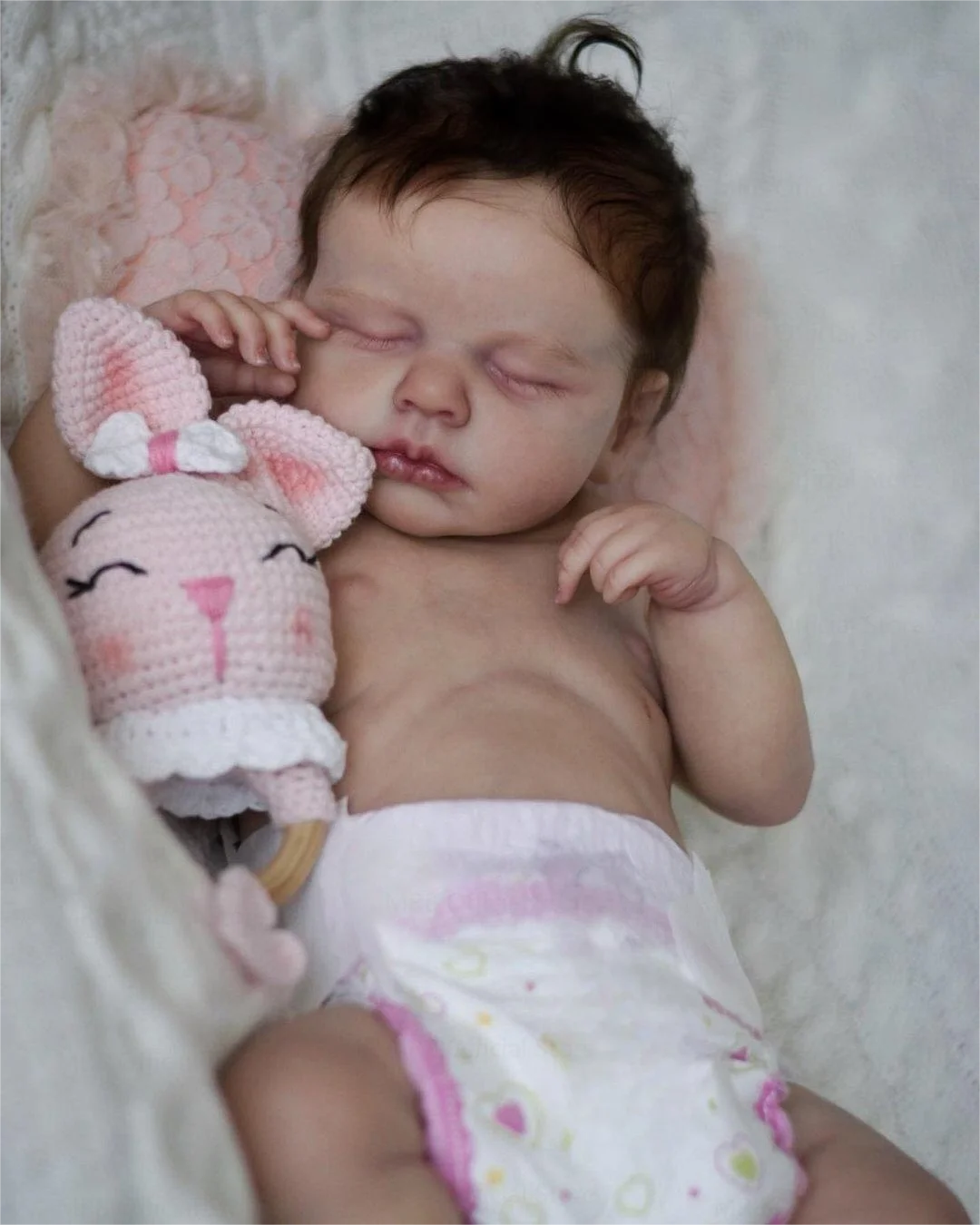 50CM Finished Reborn Baby Dolls LouLou Girl Full Silicone Vinyl Body Washable Newborn 3D Skin Visible Veins DIY Toys For Girls
50CM Finished Reborn Baby Dolls LouLou Girl Full Silicone Vinyl Body Washable Newborn 3D Skin Visible Veins DIY Toys For Girls