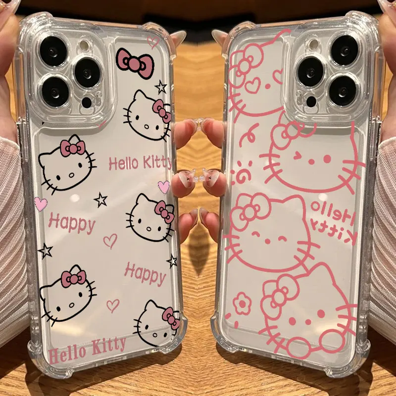 Sanrio Hello Kitty Phone Case Clear For iPhone 17 16 14 15 11 12 13 Pro Max 16E 15 16 Plus 17 Air Soft Shockproof Silicone Cover
Sanrio Hello Kitty Phone Case Clear For iPhone 17 16 14 15 11 12 13 Pro Max 16E 15 16 Plus 17 Air Soft Shockproof Silicone Cover