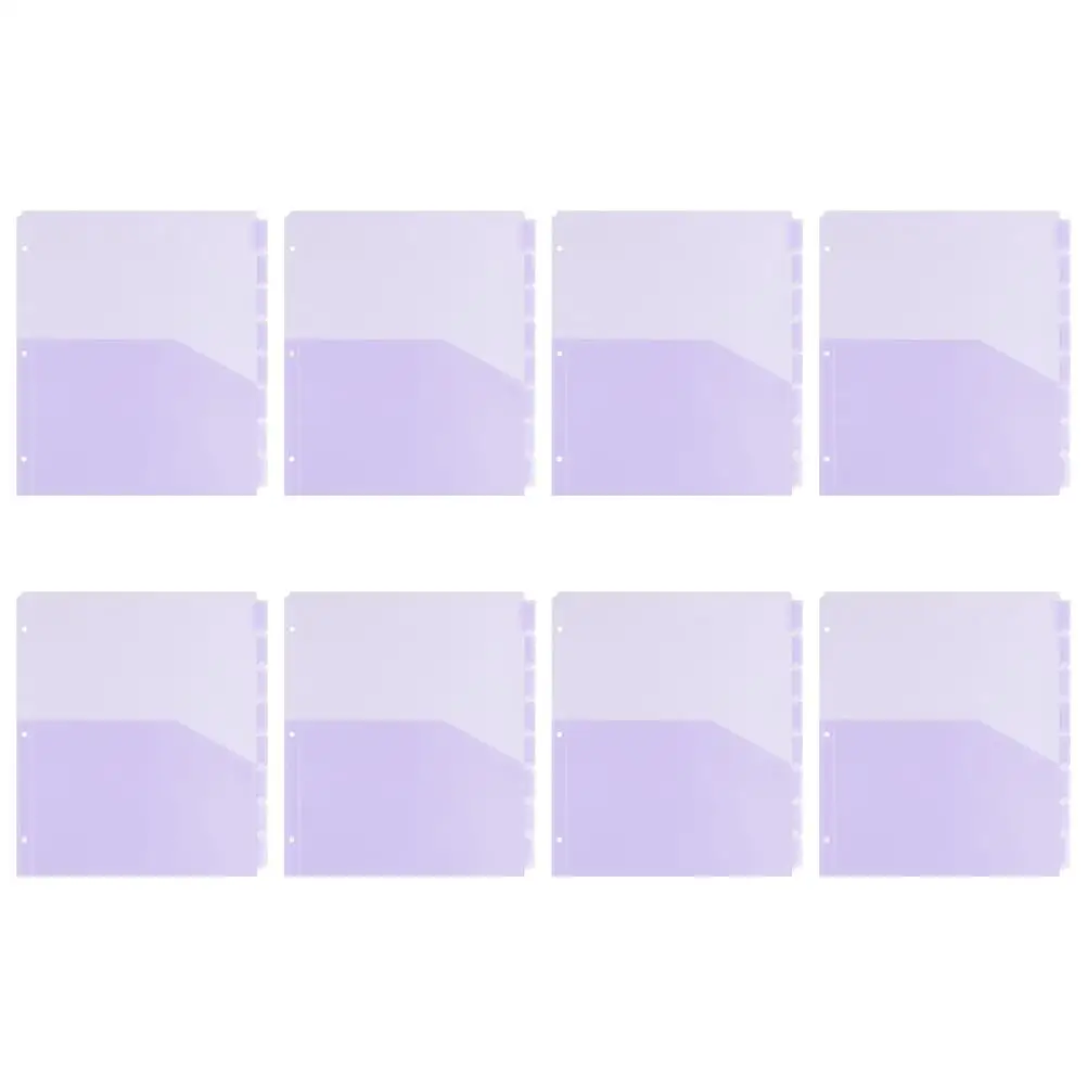 8 Pcs Document Divider Bags Purple Plastic Folders for Binders A4 Paper Organizer Storage Versatile Usage Sturdy Material
8 Pcs Document Divider Bags Purple Plastic Folders for Binders A4 Paper Organizer Storage Versatile Usage Sturdy Material
