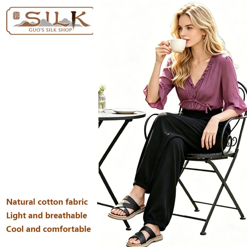 Cotton Women's Pants Simple Style Casual Pants for Spring/Summer Homewear, Suitable for Outdoor Walking Jogging, Comfortable
Cotton Women's Pants Simple Style Casual Pants for Spring/Summer Homewear, Suitable for Outdoor Walking Jogging, Comfortable