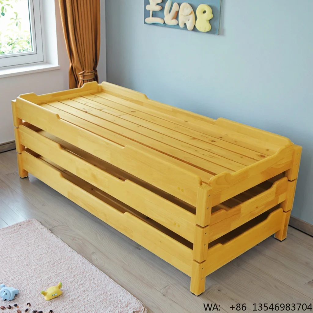 Premium Quality Comfortable Customizable Wood Frame Modern Toddler Bunk Bed for Kindergarten
Premium Quality Comfortable Customizable Wood Frame Modern Toddler Bunk Bed for Kindergarten