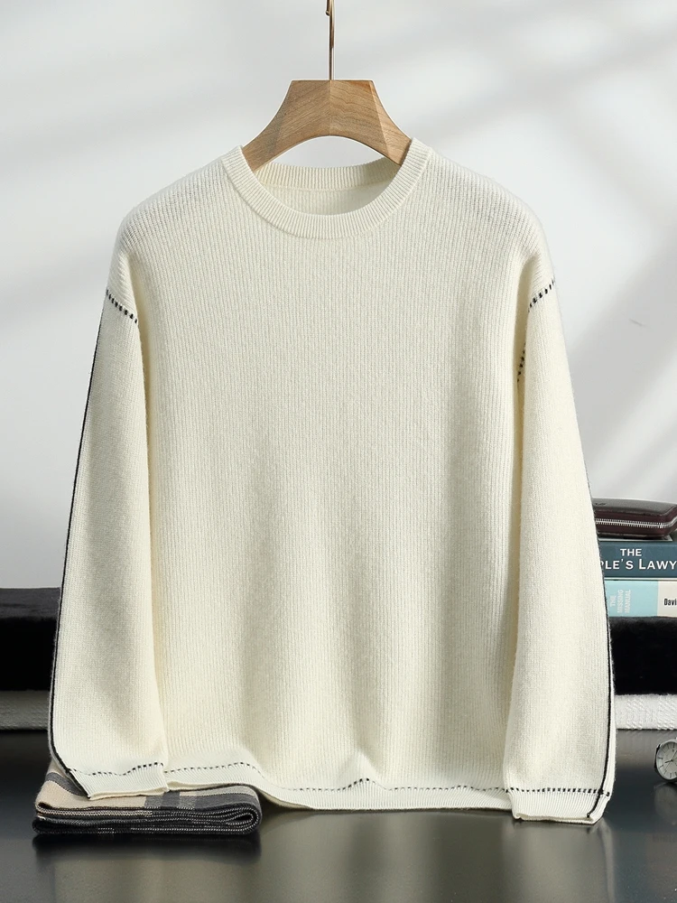 Men's 100% Cashmere Thick Sweater O-neck Pullovers Autumn Winter Soft Warm Long Sleeve Jumper Cashmere Knitwear Male Clothing
Men's 100% Cashmere Thick Sweater O-neck Pullovers Autumn Winter Soft Warm Long Sleeve Jumper Cashmere Knitwear Male Clothing