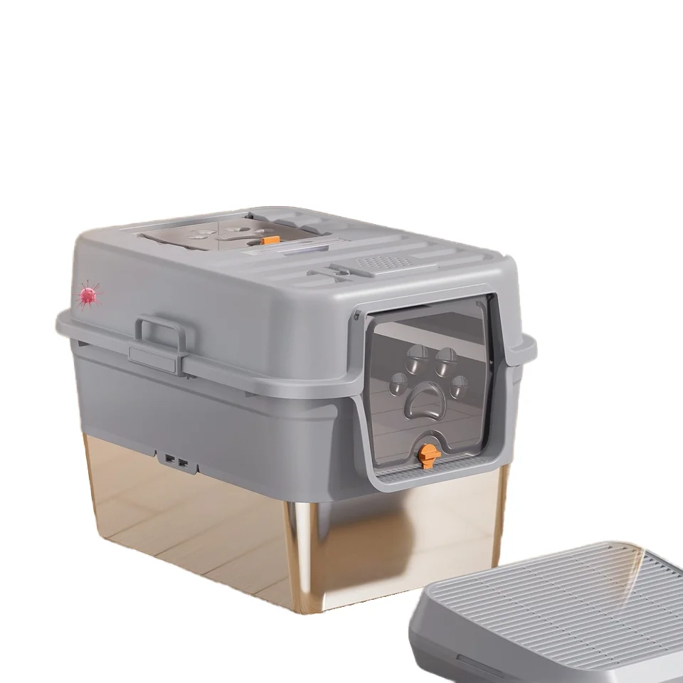 STLF JW Portable 20L Oversized Top-Entry Cat Toilet Fully-Enclosed Odor-Proof Anti-Splash Cat Basin Stainless Steel Plast
STLF JW Portable 20L Oversized Top-Entry Cat Toilet Fully-Enclosed Odor-Proof Anti-Splash Cat Basin Stainless Steel Plast