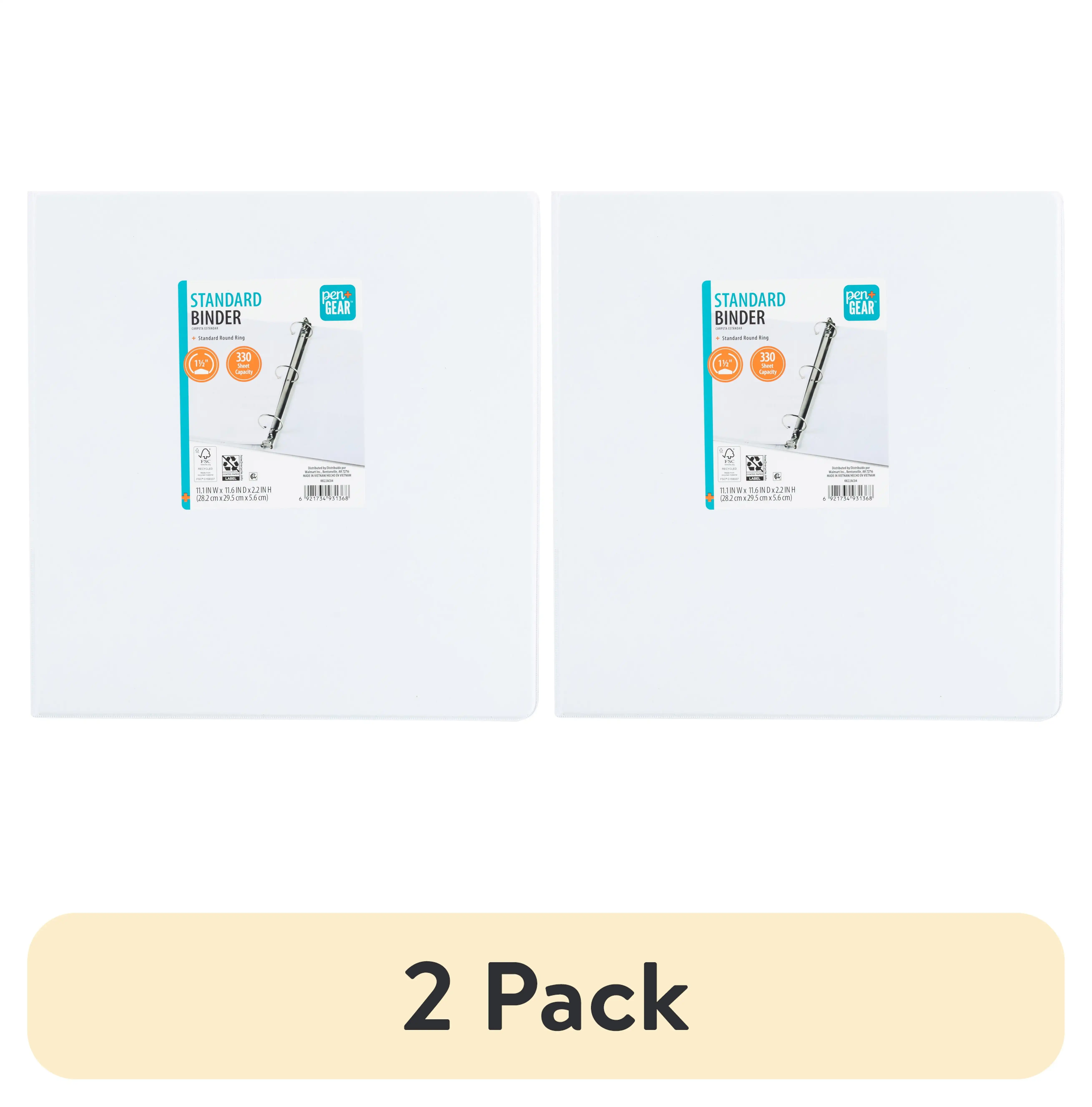 (2 pack) Best seller O-Ring Economy Binder 1.5 Inch White 1 Count
(2 pack) Best seller O-Ring Economy Binder 1.5 Inch White 1 Count