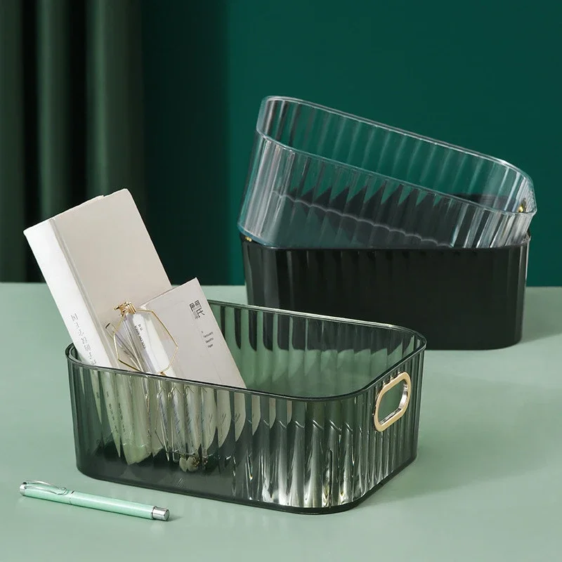 Transparent Desktop Storage Box Light luxury Cosmetic Stationery Blanket Macaron Sundry Snack Office Home Holder Organizer
Transparent Desktop Storage Box Light luxury Cosmetic Stationery Blanket Macaron Sundry Snack Office Home Holder Organizer