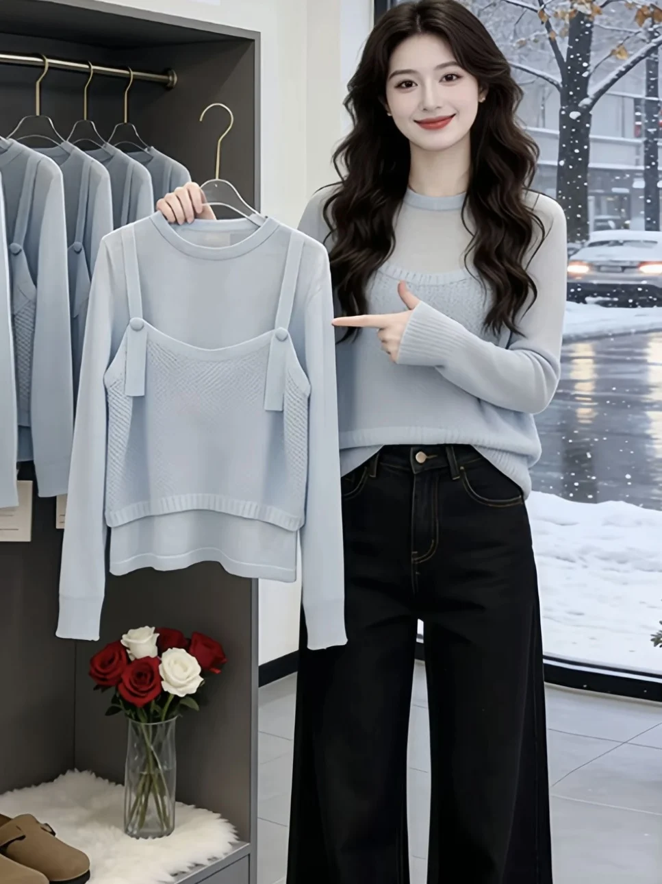 Spring Autumn Knitted Long Sleeve T-Shirt Women's Fashion Maturity Style Casual Comfortable Breathable Single Button Design
Spring Autumn Knitted Long Sleeve T-Shirt Women's Fashion Maturity Style Casual Comfortable Breathable Single Button Design