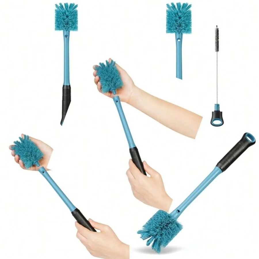 2-In-1 Water Bottle Brush And Straw Cleaner Brush Long Handle Scrub Brush With Replaceable Head For Water Bottles Glasswares Mu
2-In-1 Water Bottle Brush And Straw Cleaner Brush Long Handle Scrub Brush With Replaceable Head For Water Bottles Glasswares Mu