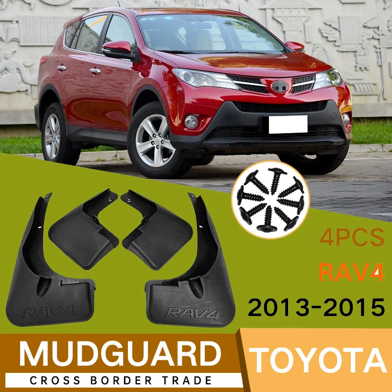 4Pcs For Toyota RAV4 2013-2015 2014 Car Tires Fenders Waterproof Mudguards PP Plastic Accessories
4Pcs For Toyota RAV4 2013-2015 2014 Car Tires Fenders Waterproof Mudguards PP Plastic Accessories