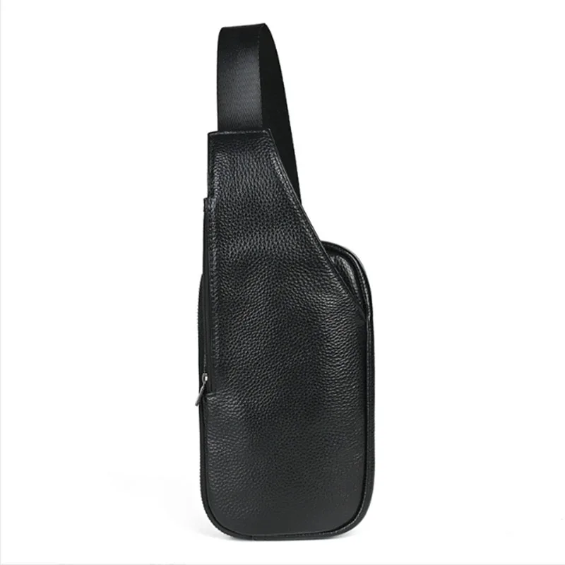 New men's genuine leather chest bag - slanted body/phone bag, one shoulder casual waist bag, fashionable and versatile
New men's genuine leather chest bag - slanted body/phone bag, one shoulder casual waist bag, fashionable and versatile