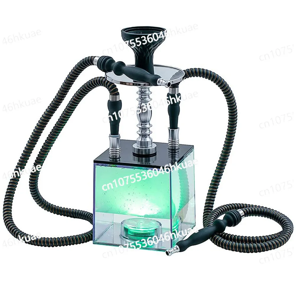 Acrylic Hookah, Set with LED Light Square Double Tube Hookah Finished Accessories
Acrylic Hookah, Set with LED Light Square Double Tube Hookah Finished Accessories