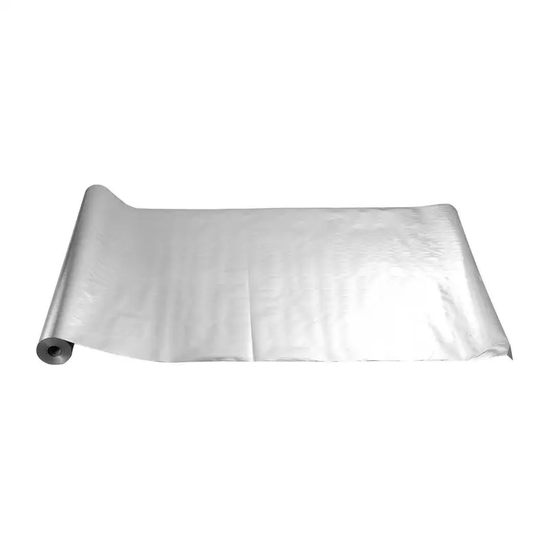 Dual Sided Radiant Shield 48" x 125' For Attic Crawlspace Garage, Woven Fabric Base Double Aluminum Foil Layer 0.15mm Thickness Thermal Barrier Roll
Dual Sided Radiant Shield 48" x 125' For Attic Crawlspace Garage, Woven Fabric Base Double Aluminum Foil Layer 0.15mm Thickness Thermal Barrier Roll