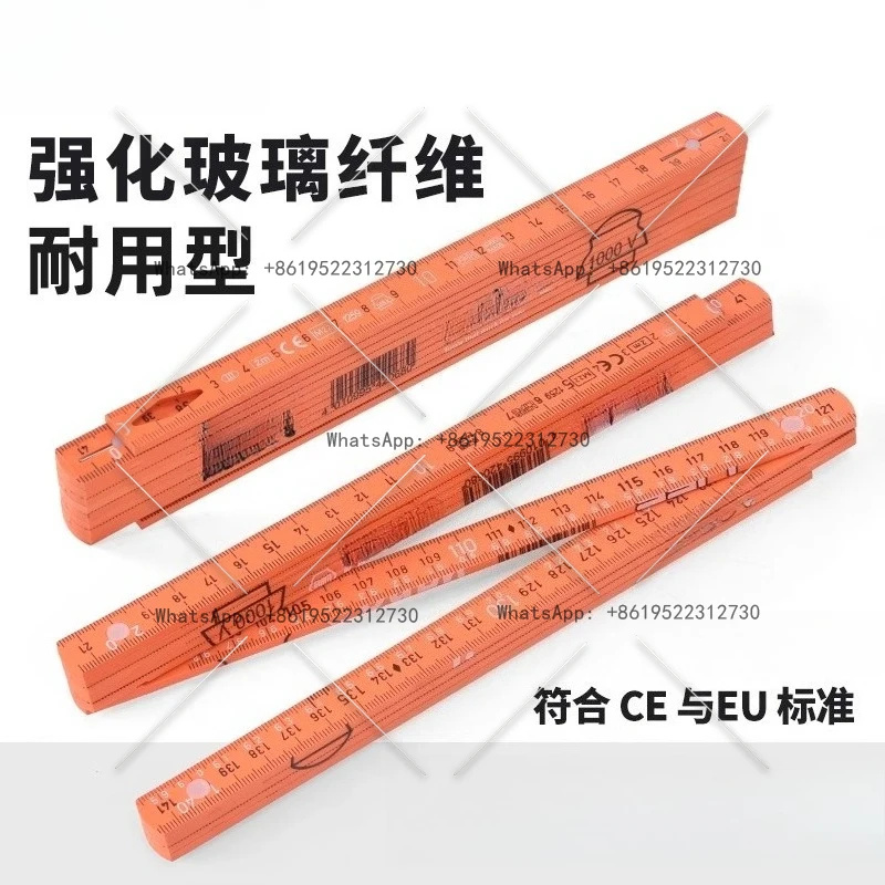 Folding ruler Electric special glass fiber insulating wood folding ruler Imported folding ruler 2 meters 42068
Folding ruler Electric special glass fiber insulating wood folding ruler Imported folding ruler 2 meters 42068