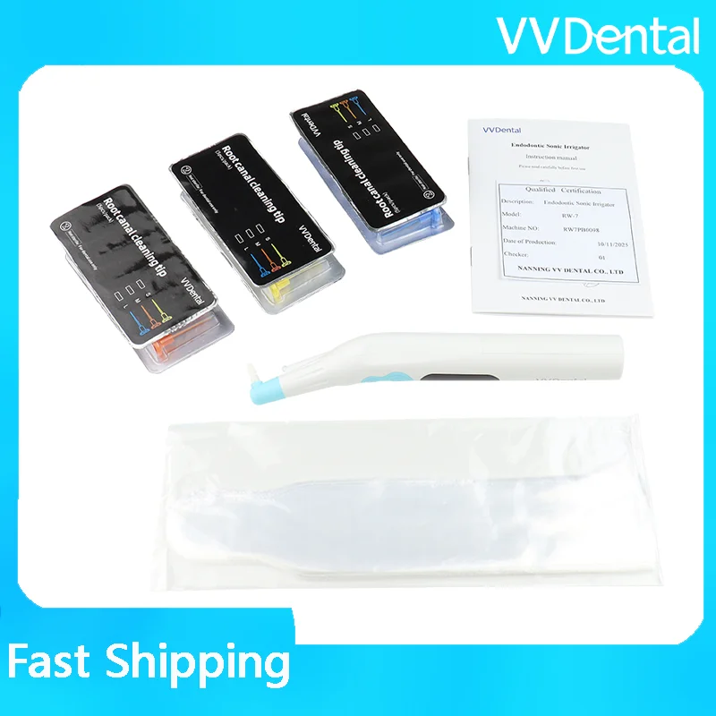 VVDental Wireless Endoactivator Ultrasonic Sonic Irrigator for Endodontic Root Canal Treatment with 30pcs Tooth Cleaning Tips
VVDental Wireless Endoactivator Ultrasonic Sonic Irrigator for Endodontic Root Canal Treatment with 30pcs Tooth Cleaning Tips
