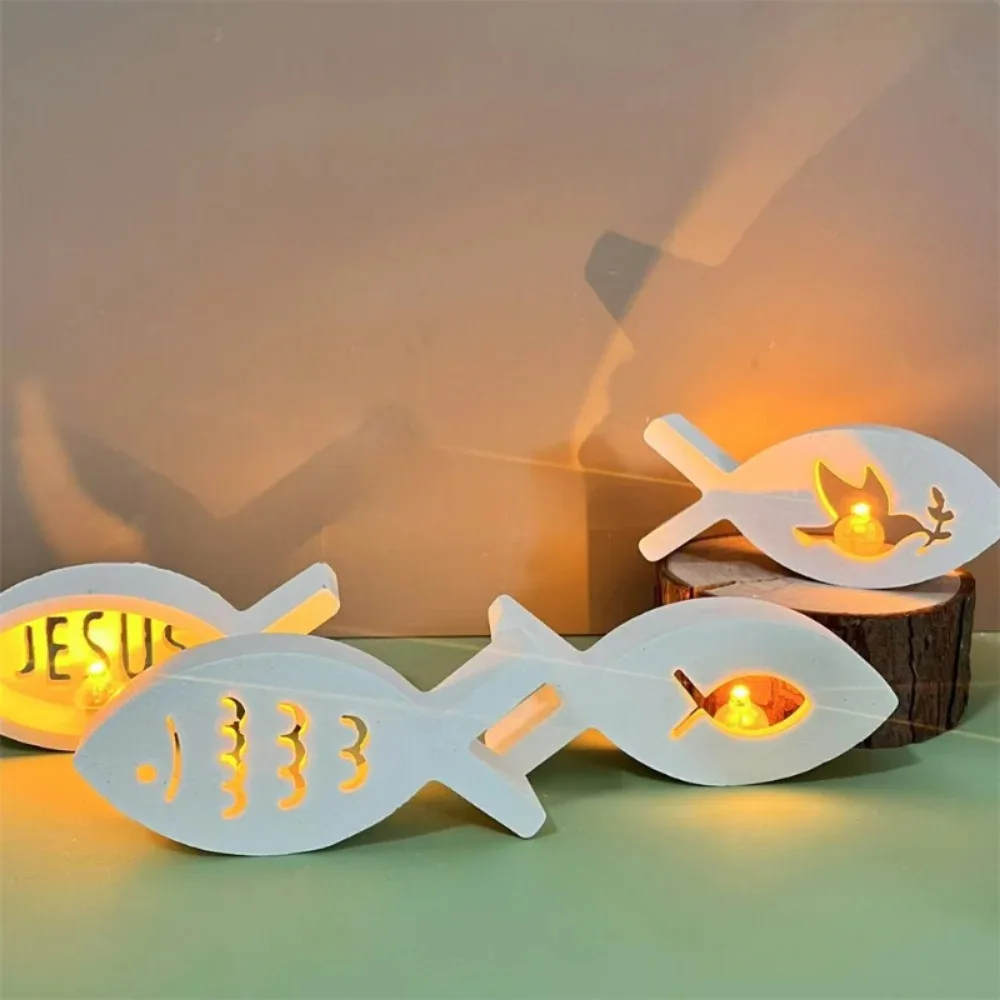 Jesus Fish Silicone Mold for Balloon Light Ornament Reusable Candle Holder Non-Sticky Home Decor Mould with Drip Design
Jesus Fish Silicone Mold for Balloon Light Ornament Reusable Candle Holder Non-Sticky Home Decor Mould with Drip Design