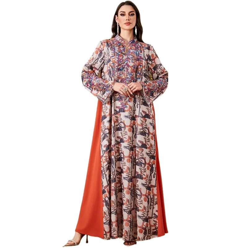 Muslim Dress Women 2026 Spring Summer Muslim Fashion Long Sleeve V-neck Polyester Party Evening Long Maxi Dresses Outfits
Muslim Dress Women 2026 Spring Summer Muslim Fashion Long Sleeve V-neck Polyester Party Evening Long Maxi Dresses Outfits