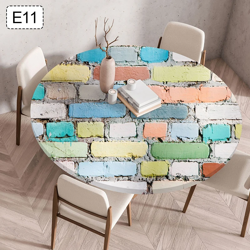 Waterproof And Oil-proof Dining Table Cover Round Elastic Fitted Edged Table Cloth Outdoor Picnic Camping Courtyard Tablecloth
Waterproof And Oil-proof Dining Table Cover Round Elastic Fitted Edged Table Cloth Outdoor Picnic Camping Courtyard Tablecloth