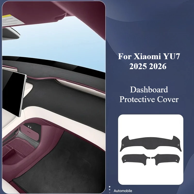 Защитный чехол для приборной панели автомобиля, солнцезащитный козырек, защита от УФ-лучей, тепловое определение, избегайте световой коврика, коврик для приборной панели, аксессуары для Xiaomi YU7 2025 2026
Защитный чехол для приборной панели автомобиля, солнцезащитный козырек, защита от УФ-лучей, тепловое определение, избегайте световой коврика, коврик для приборной панели, аксессуары для Xiaomi YU7 2025 2026