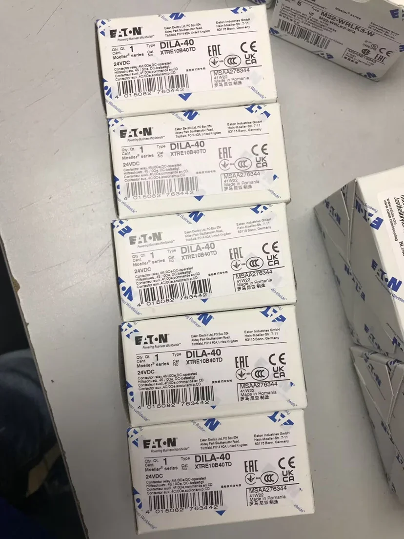 2025.5 New Imported Eaton Admiralty Mill DC Contactor EATON DILA-40 24VDC Switch
2025.5 New Imported Eaton Admiralty Mill DC Contactor EATON DILA-40 24VDC Switch