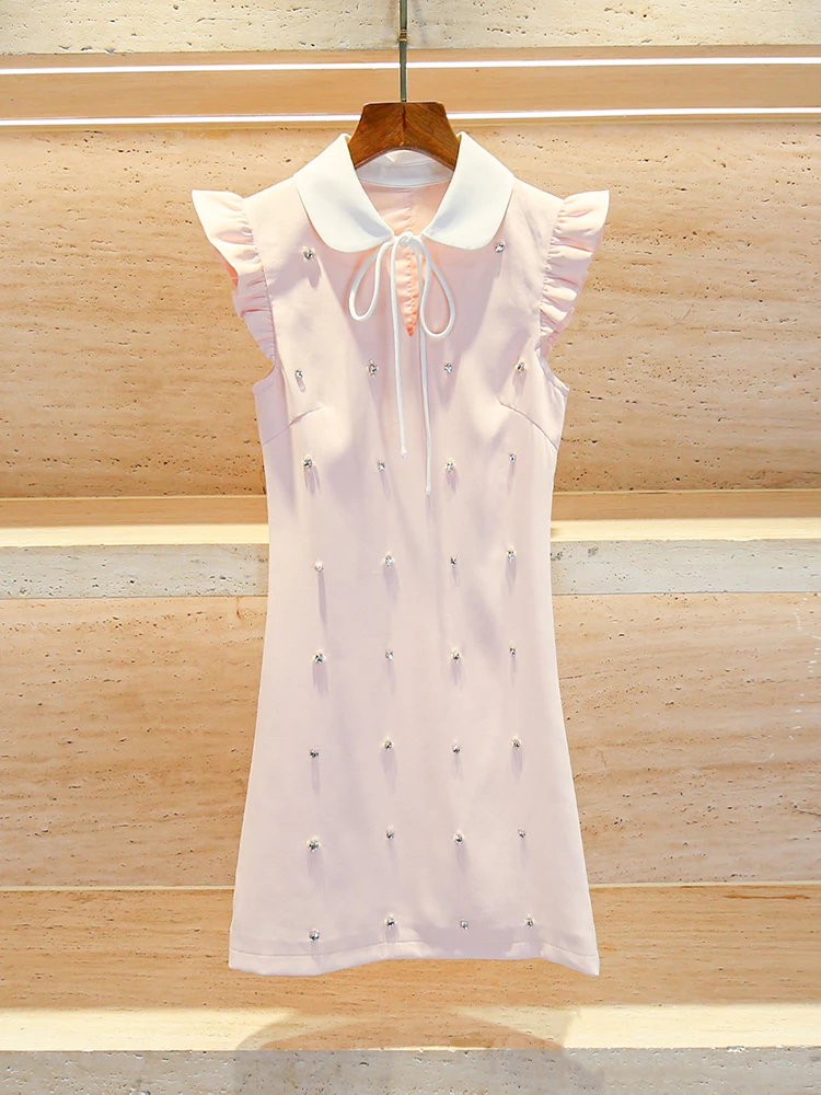 Женская юбка-трапеция с высокой талией и воротником-стойкой, украшенная бисером, в стиле Princ Sle Sweet Doll, повседневная, модная, весна-лето-осень
Женская юбка-трапеция с высокой талией и воротником-стойкой, украшенная бисером, в стиле Princ Sle Sweet Doll, повседневная, модная, весна-лето-осень