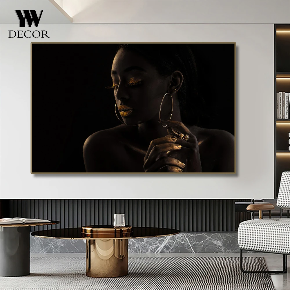 Modern Art Black Women Beauty Canvas Painting Wall Picture Painting Home Decor Fashion Personalized Gift
Modern Art Black Women Beauty Canvas Painting Wall Picture Painting Home Decor Fashion Personalized Gift